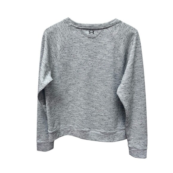 NWT Under Armour Slub Crew Neck Gray Sweatshirt Women's Sz XL Semi Fitted - Picture 4 of 4